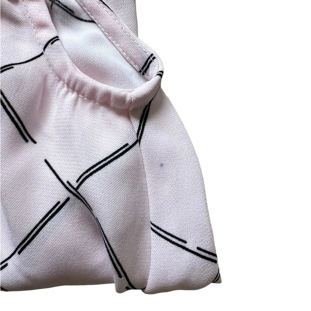 Calvin Klein Baby Pink Striped Halter Top | 6-9M